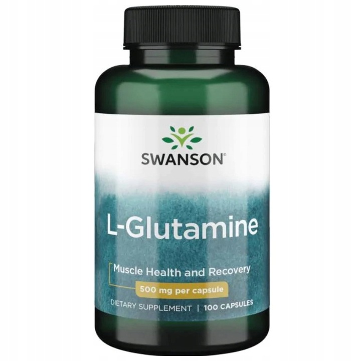 2x SWANSON L-Glutamina 500 mg 100 kaps.