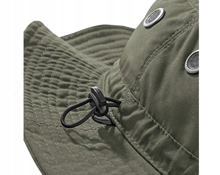 KAPELUSZ BUCKET DAMSKI MĘSKI Z REGULACJĄ PRZECIWSŁONECZNY FILTR UPV 50+