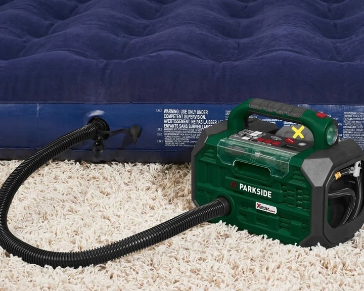 PARKSIDE aku pompka turystyczna z latarką 3w1 20V PKA 20 Li C3