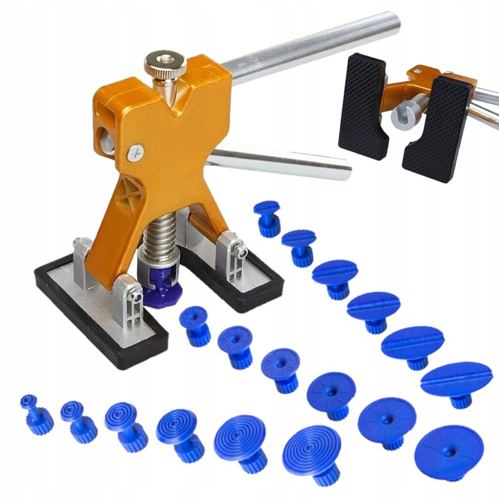 ZESTAW DO WYCIĄGANIA USUWANIA WGNIECEŃ W KAROSERII PULLER + 18 GRZYBKÓW