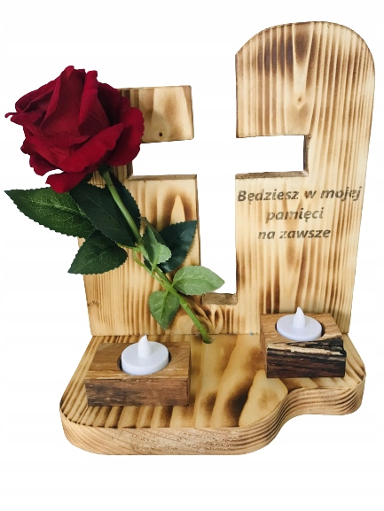 STROIKI na GRÓB STROIK na CMENTARZ KRZYŻ w drewnie