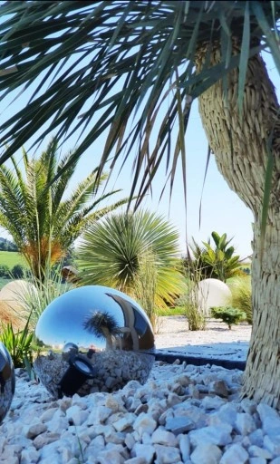 Kula stal nierdzewna GOLD 10 cm - Złota