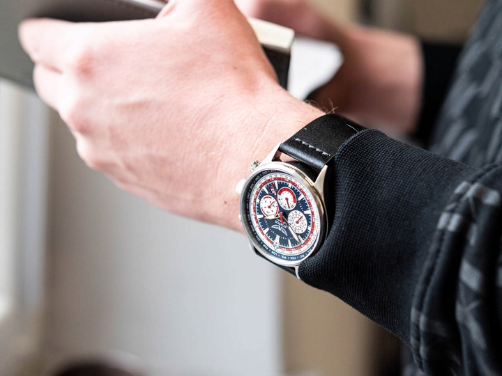 MĘSKI ZEGAREK AVIATOR AVW85192G436 F-SERIES DUAL-TIME ELEGANCKI NA PASKU