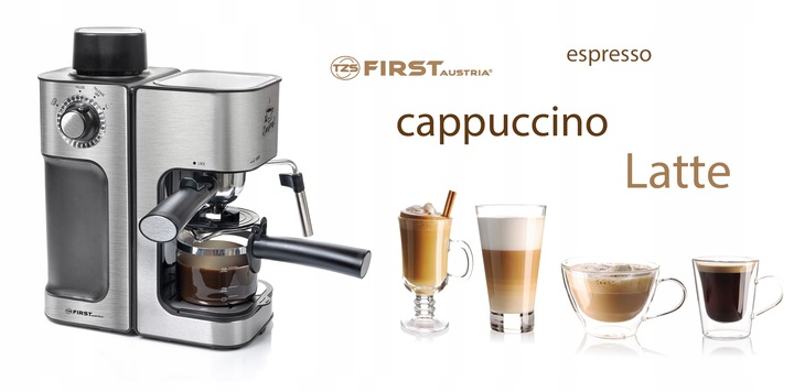 Ekspres do Kawy Kolbowy Ciśnieniowy First Austria – Wysoka Jakość!