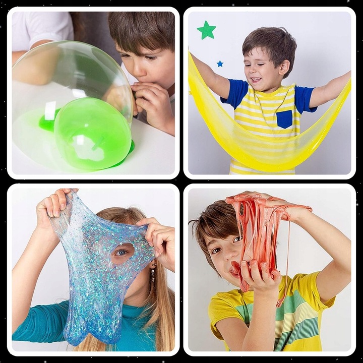 SLIME WIELKI ZESTAW DO ROBIENIA GLUTÓW 128W1 IDEALNY PRZENT DLA DZIECI XXL