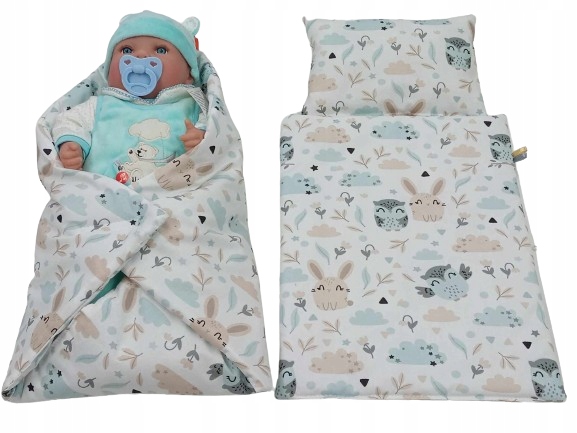 POŚCIEL + ROŻEK/BECIK DLA LALKI BOBAS, BABY BORN