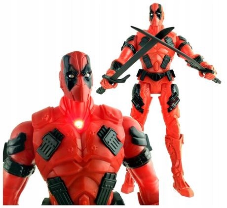 DEADPOOL Avengers figurka z dźwiękiem ruchome elementy wielkość 30 cm Duży