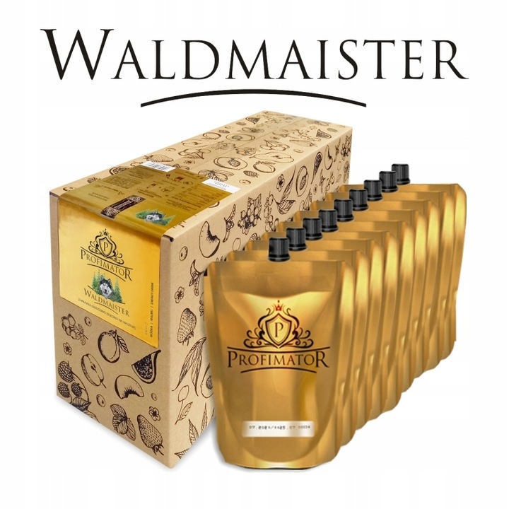 Bezalkoholowy koncentrat ziołowo-owocowy WALDMAISTER PROFIMATOR box 9x300ml
