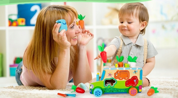 MONTESSORI SORTER KLOCKÓW ZŁAP ROBACZKA AUTO UKŁADANKA MARCHEWKI I ROBACZKI