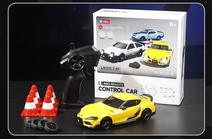 Samochód Zdalnie Sterowany RC Do Driftu Auto na pilot 4x4 LED akumulator