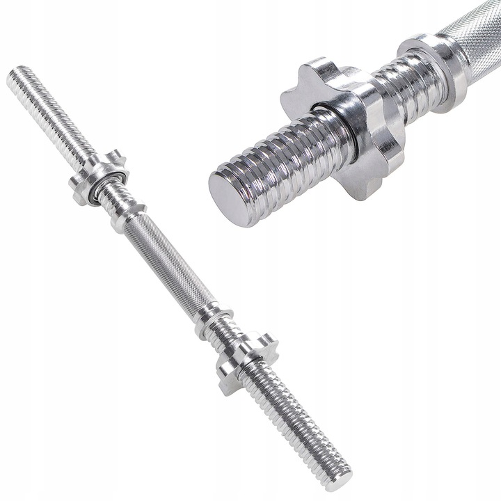 GRYF KRÓTKI DO HANTLI GRYFIK SZTANGIELKA GWINTOWANY ŚRUBOWY STAL 48cm 28 mm