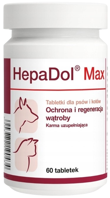 HepaDol Max ochrona i regeneracja wątroby DLA PSA I KOTA 60 tab.