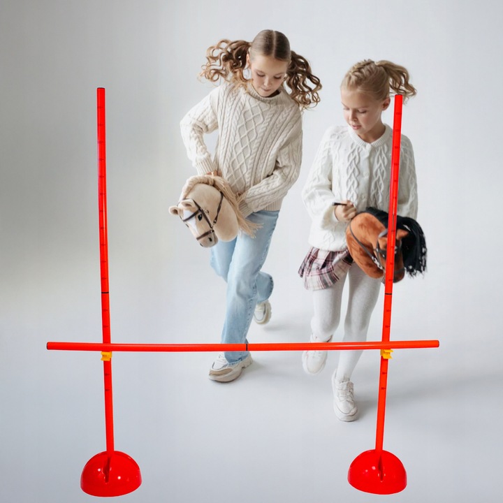 3x PRZESZKODA HOBBY HORSE DO SKAKANIA KOŃ NA KIJU Płotek Treningowy 120 CM