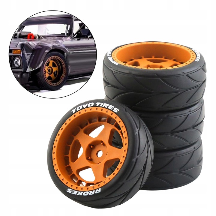 Skala 1:10 felgi i opony zapasowe TT02 XV01