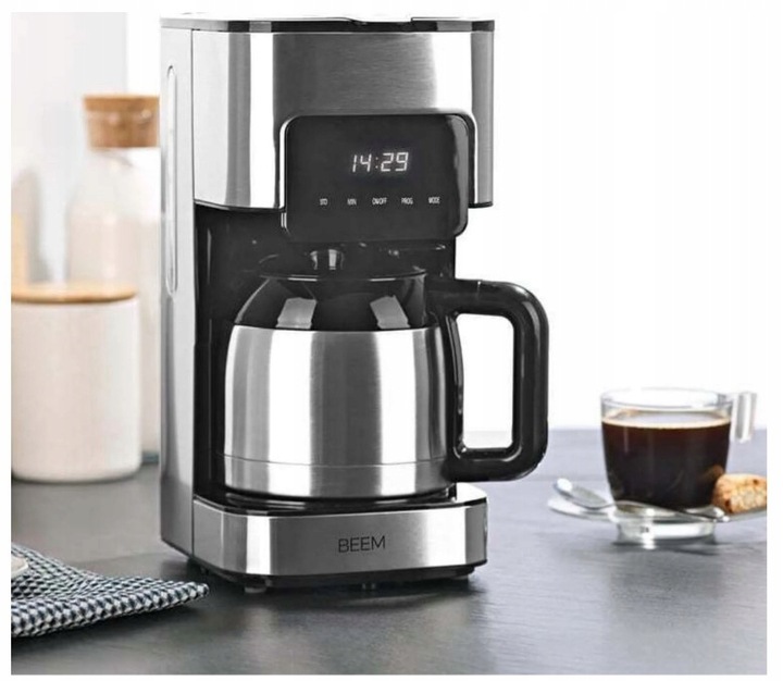 EKSPRES DO KAWY PRZELEWOWY Z TERMOSEM I FILTREM WIELOKROTNEGO UŻYTKU BEEM