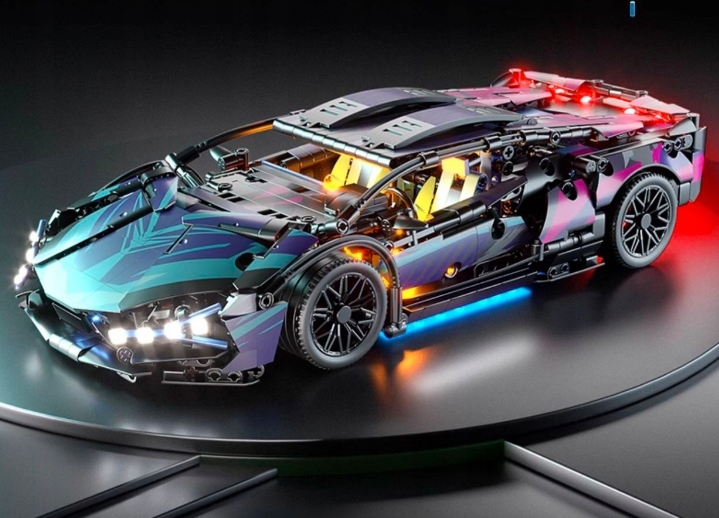 ZESTAW KLOCkÓW KONSTRUKCYJNYCH LAMBoRGHINI CYBERPUNK – 1314 EL