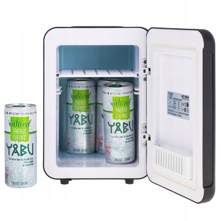 MINI LODÓWKA PRZENOŚNA turystyczna samochodowa 12V i 230V na KOSMETYKI LEKI