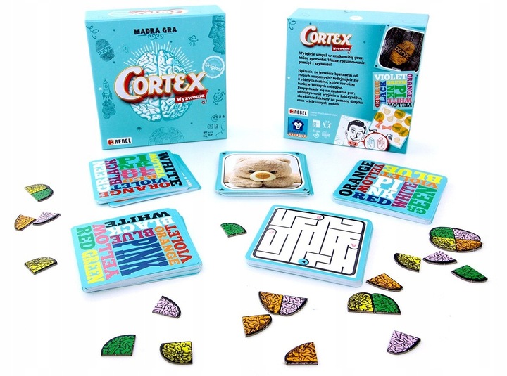 Gra logiczna na trening mózgu CORTEX Prezent dla 8-9-10-11-12-13-14 latka +