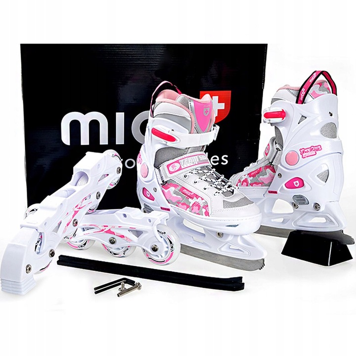 Łyżworolki Mico Princes 2w1 PW-126B-8 37-40