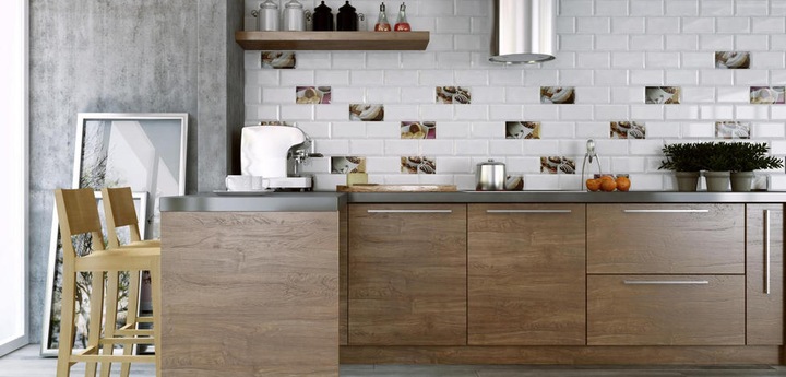 Płytka Tamoe Bianco kafel 9,8x9,8 G.I połówki - 10szt