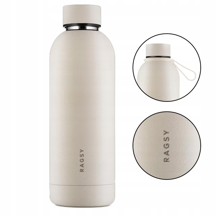 Butelka Termiczna Mojo 500 ml BPA FREE 12/24H - Sand/Piaskowa/Beżowa