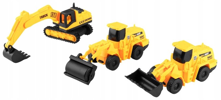PIASEK KINETYCZNY PLAC BUDOWY ZESTAW W WALIZCE DŹWIG KOPARKA WALEC ZABAWKA