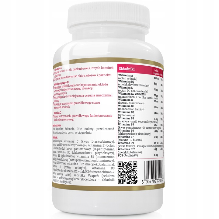 MULTIWITAMINA DLA KOBIET B COMPLEX + ADEK + Wit C