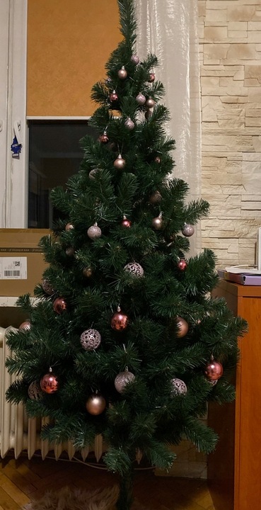 CHOINKA SZTUCZNA JAK ŻYWA 180 cm SOSNA ŚWIERK JODŁA GĘSTA PREMIUM + STOJAK