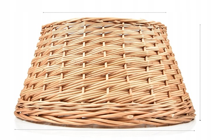 Osłonka wiklinowa na stojak pod choinkę FI 45 cm