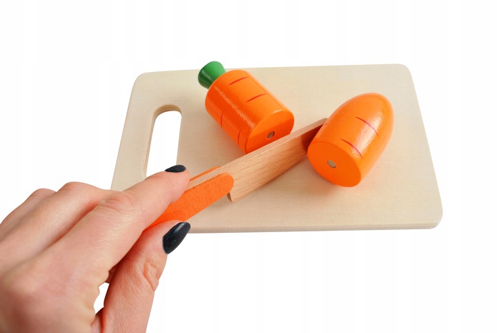 Drewniane Warzywa i Owoce do Krojenia na Magnes dla Dzieci Duży Zestaw XXL