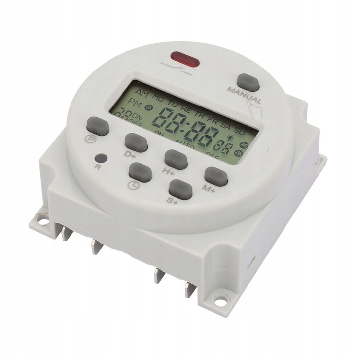PROGRAMATOR CZASOWY WŁĄCZNIK WYŁĄCZNIK ENERGOOSZCZĘDNY CYFROWY 1s ~ 168h