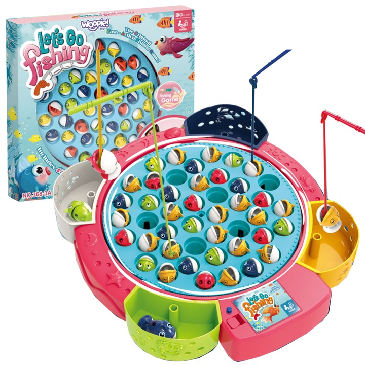 GRA ZRĘCZNOŚCIOWA RODZINNA ŁOWIENIE RYBEK WĘDKOWANIE 4 OS. WOOPIE