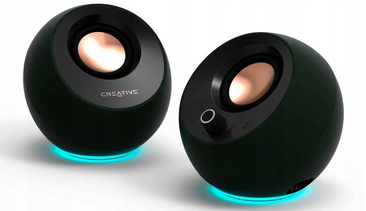 MINIMALISTYCZNE GŁOŚNIKI BIURKOWE 2.0 USB-C BT 5.0 16W Creative Pebble V3