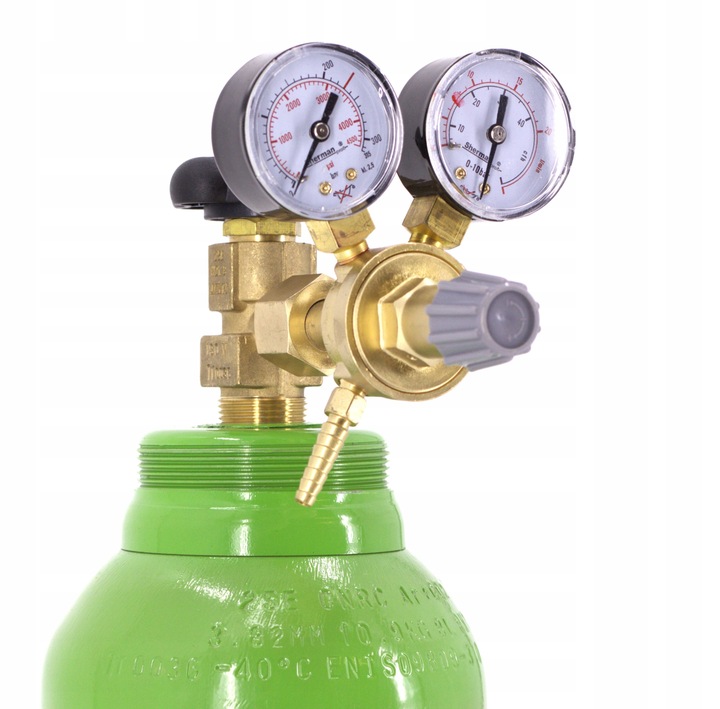 MIX (82% AR + 18% CO2)Butla 8L 150BAR PEŁNA NOWA + Reduktor MINI