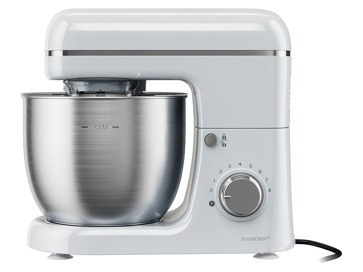 Robot kuchenny Silvercrest SKM 600W Mikser Planetarny Wielofunkcyjny biały
