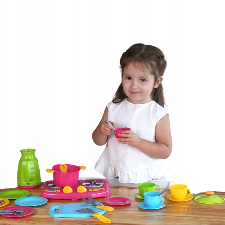 Zestaw kuchenny Gotowanie Przybory Kuchenne Garnki Patelnia Talerze 3589