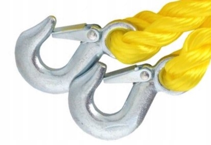 LINKA HOLOWNICZA DMC DO 3000 KG PLECIONA Z HAKAMI, 4 M, HEAVY DUTY