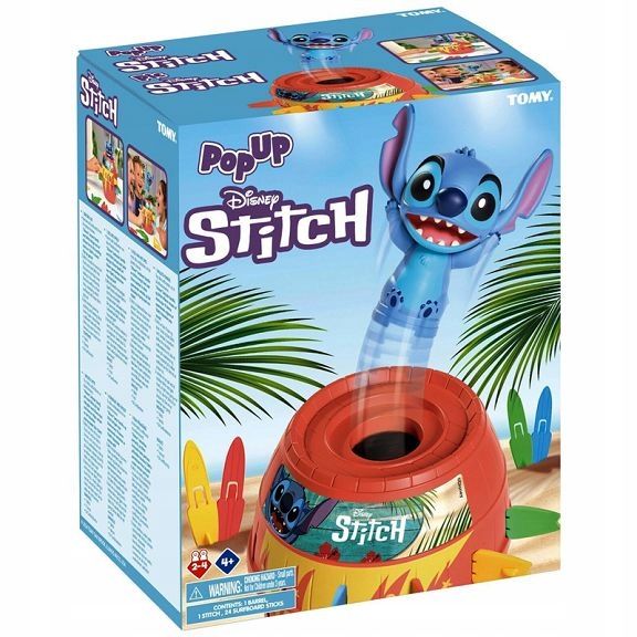 TOMY GRA ZRĘCZNOŚCIOWA POP UP DISNEY LILO & STITCH gra dla dzieci +4 lata