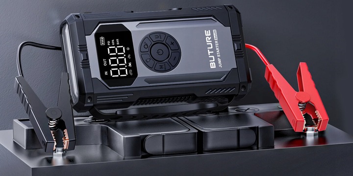 MOCNY ROZRUCH BOOSTER PRZENOŚNY POWERBANK ROZRUCHOWY Z KOMPRESOREM 4000A