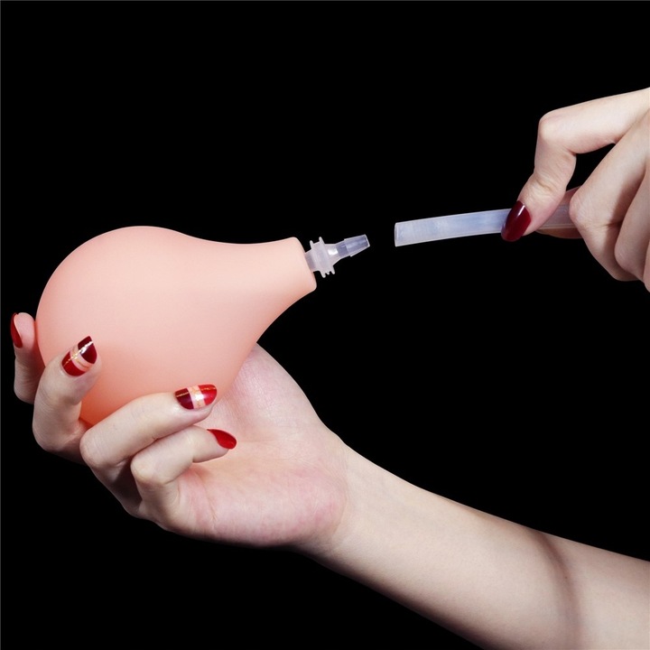 DILDO SQUIRTING Z WYTRYSKIEM 22CM +sztuczna sperma