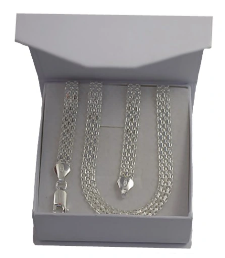 Naszyjnik Srebrny Damski Bismark Diamentowany 6,00 mm pr 925 Grawer Gratis