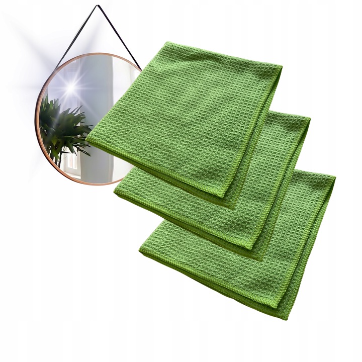 CarGlowGoods Storm mikrofibra waflowa do szyb w aucie szkła okien 40x40 3x