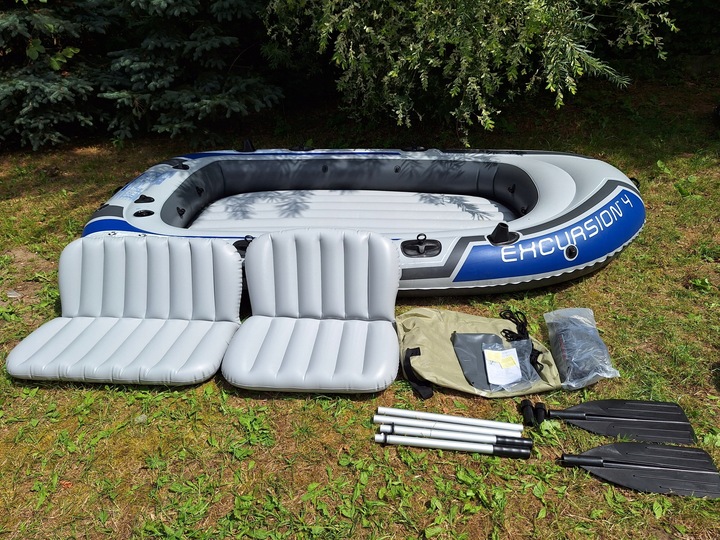 Intex 68324 Ponton Excursion 4 łódź zestaw 315 cm uszkodzony