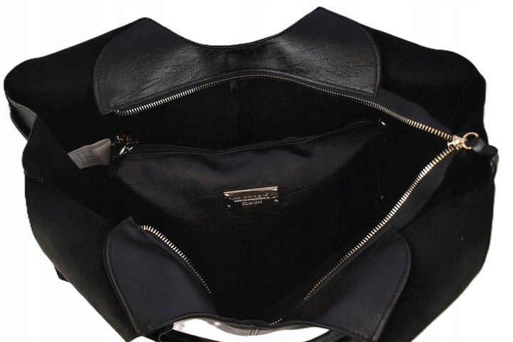 Monnari Torebka Shopper Model 2w1 Listonoszka Kolekcja Premium Czarna