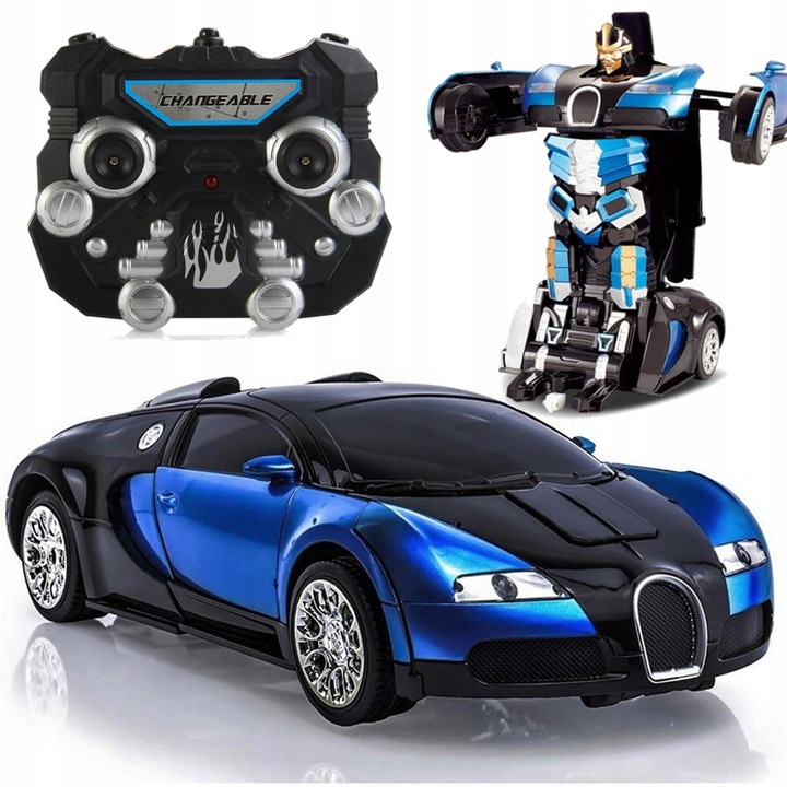 ROBOT SAMOCHÓD 2W1 BUGATTI ZDALENIE STEROWANY R/C PILOT USB AKUMULATORY