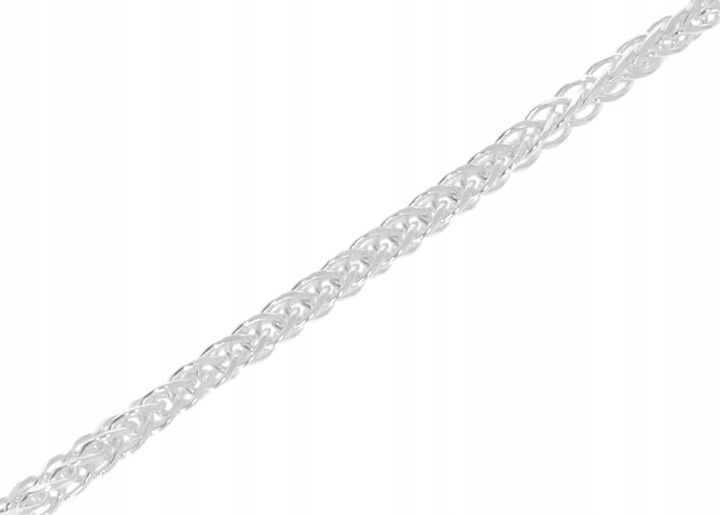 Srebrny łańcuszek nierodowany lisi ogon pr. 925 40 cm