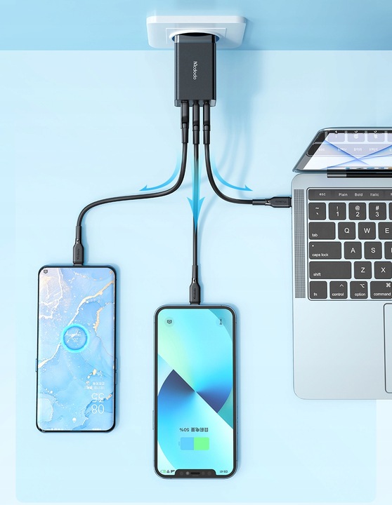 MCDODO GaN 5 PRO SZYBKA ŁADOWARKA USB-C USB-A 65W