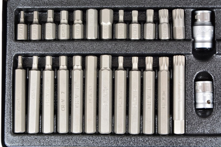 ZESTAW BITÓW KOŃCÓWKI IMBUS TORX SPLINE 40el FARYS