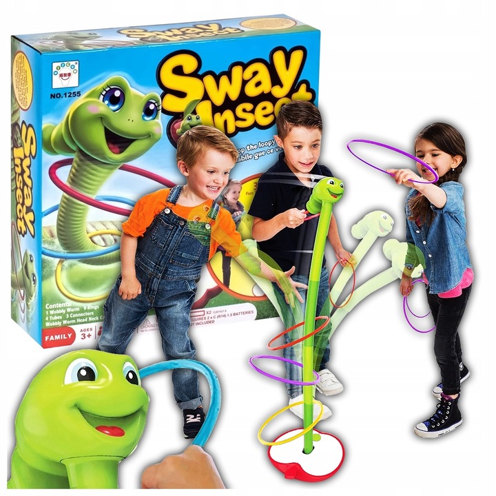 Gra Zręcznościowa Tańczący Robak Gibiący Robaczek dla Dzieci na Prezent XXL