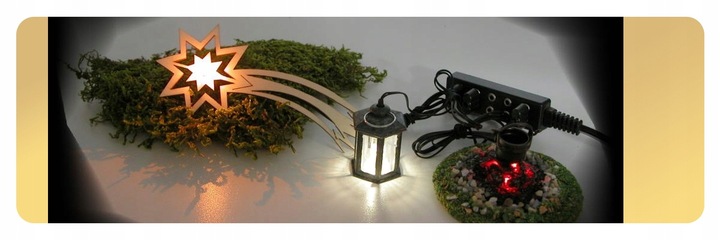 TRANSFORMATOR DO OŚWIETLENIA SZOPKI BOŻONARODZENIOWEJ - *5x STAŁE ŚWIATŁO*